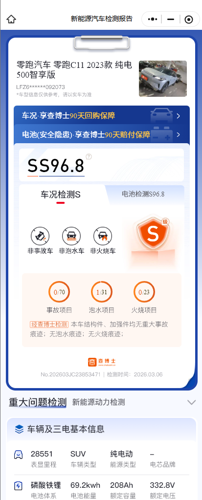 零跑汽车 零跑C11 2023 汽车图片 #13