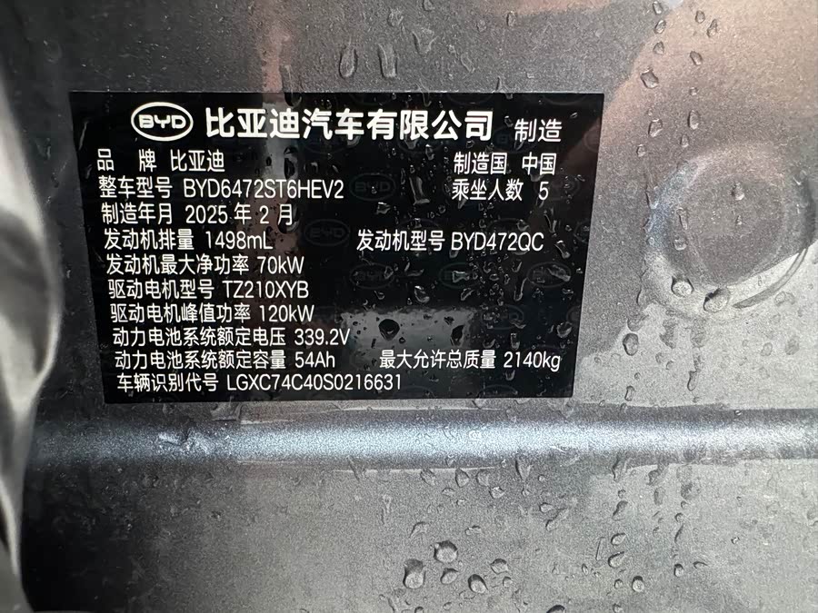 BYD Sea Lion 05 DM-i 2025 car image #14