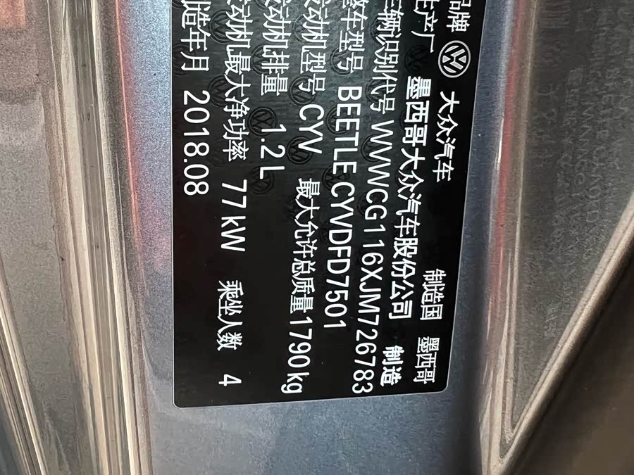 Volkswagen Beetle 2018 immagine di auto #16