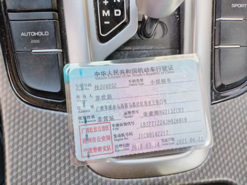 GEELY Emgrand GS 2018 car image #10