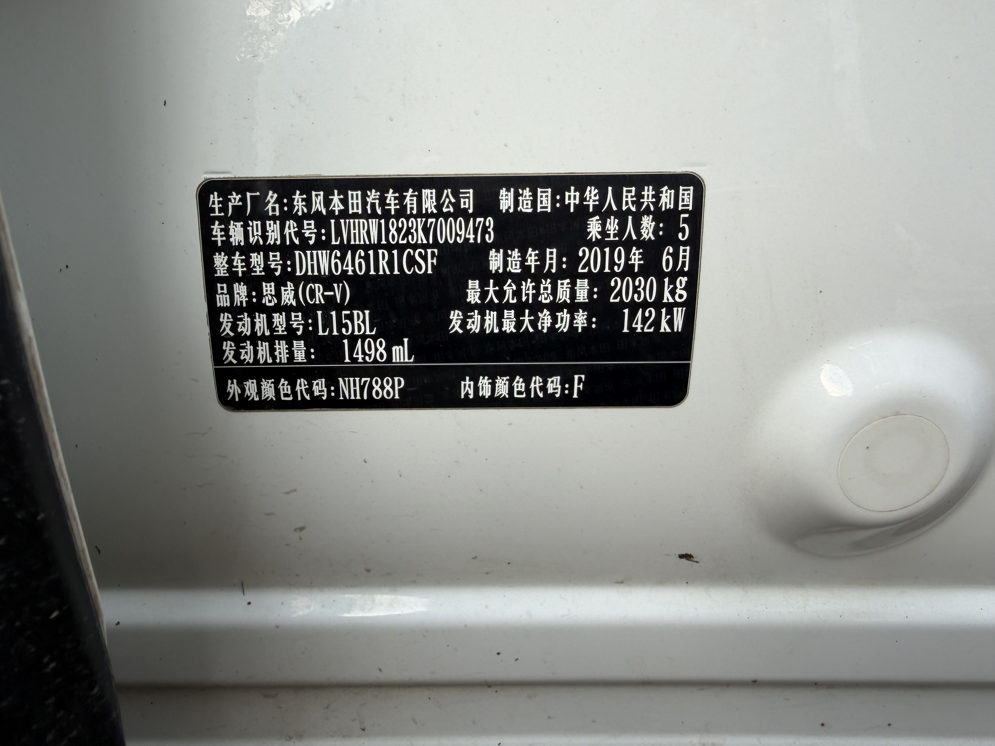 Honda CR-V 2019 car image #3
