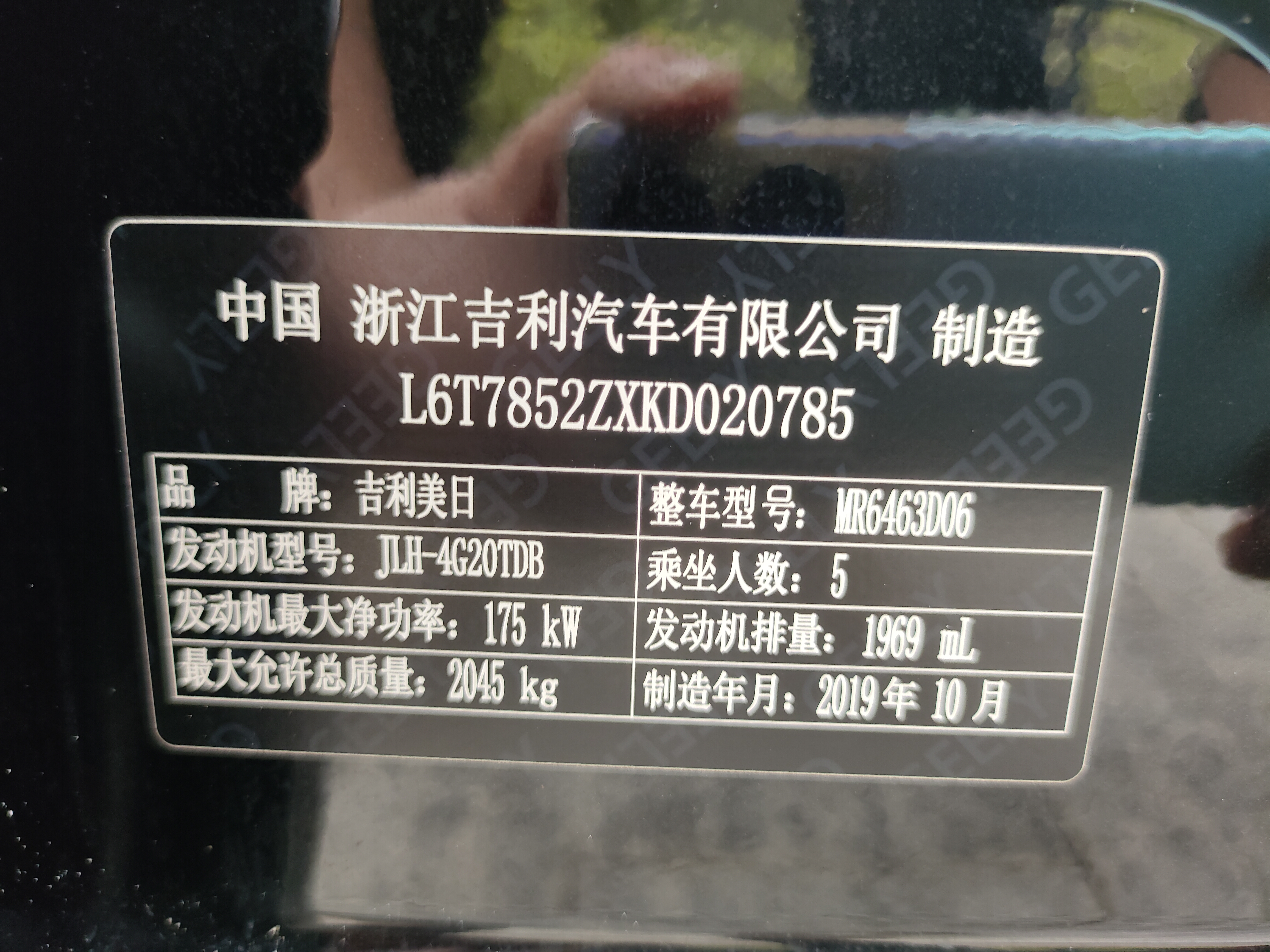 GEELY Tugella 2020 car image #30