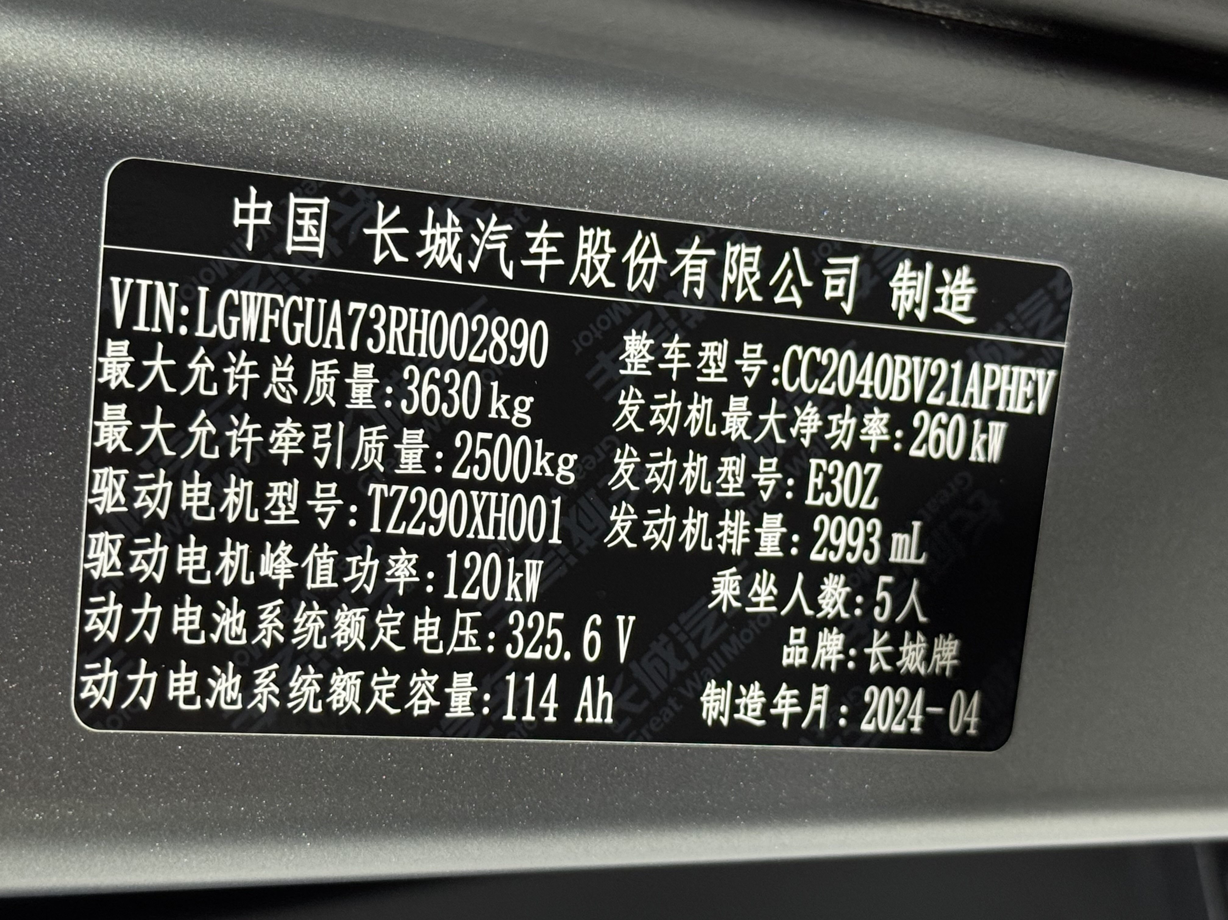 Tank 700 New Energy 2024 immagine di auto #44