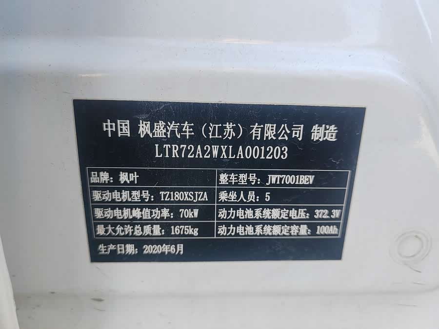 睿蓝汽车 枫叶30X 2021 汽车图片 #8