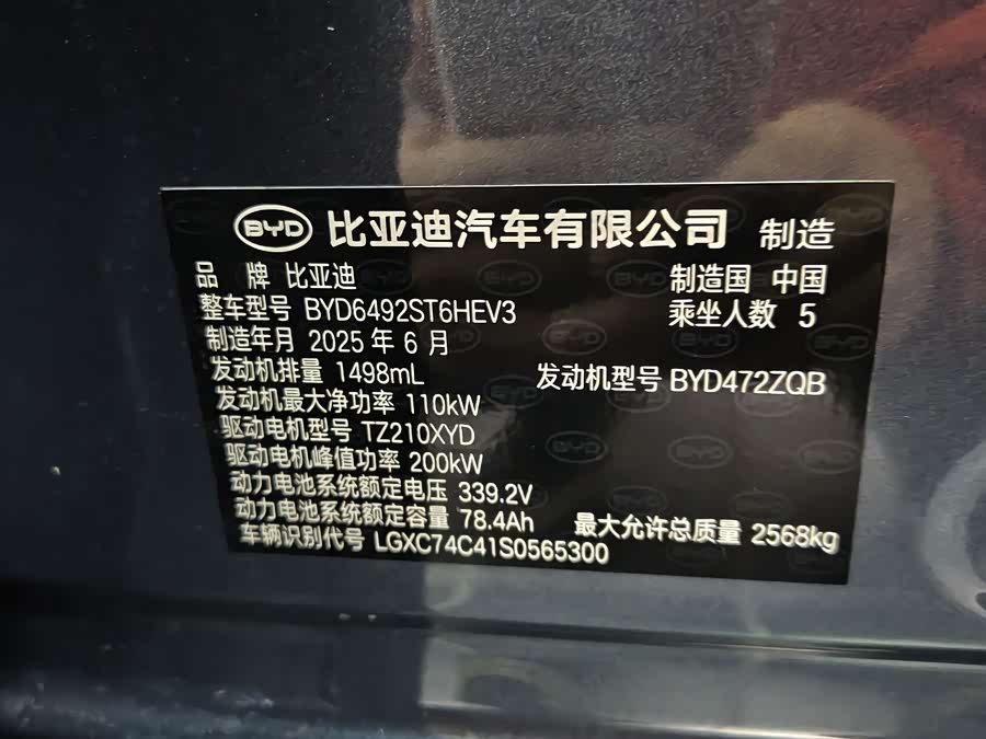 BYD Sea Lion 07 DM-i 2025 car image #8