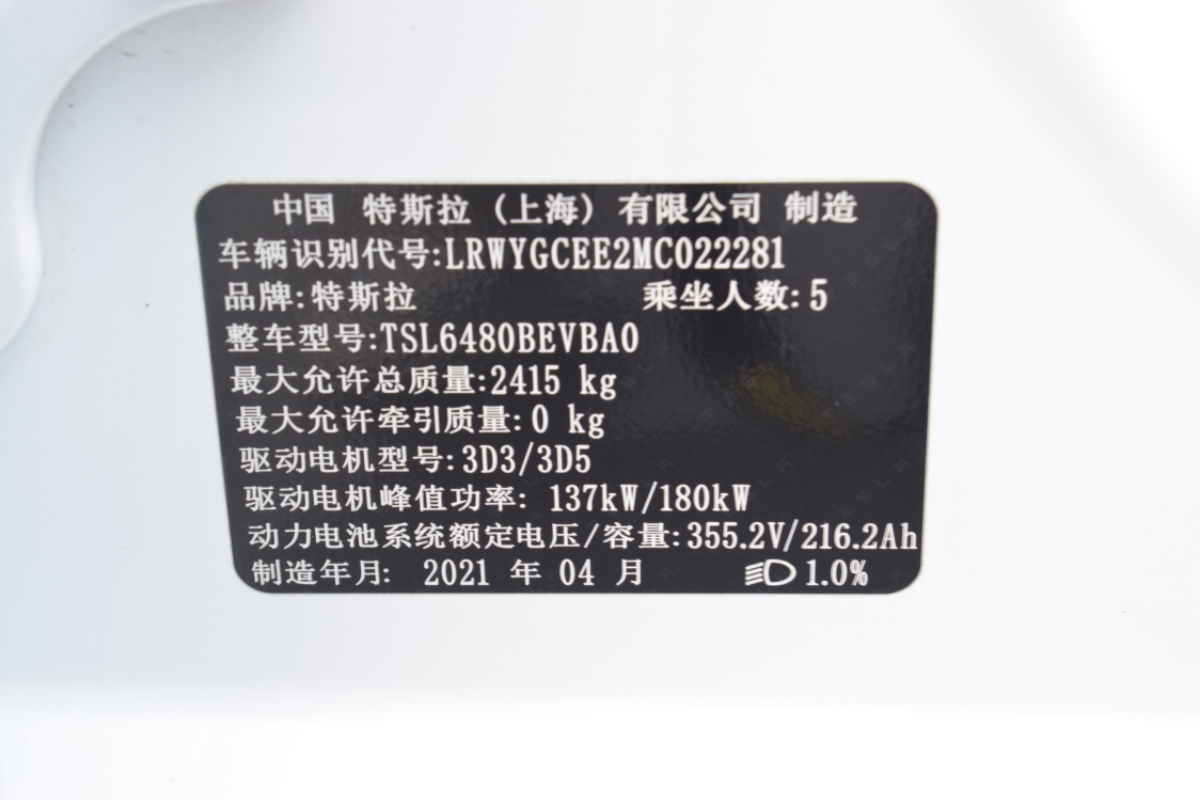 Tesla Model 3 2021 car image #10