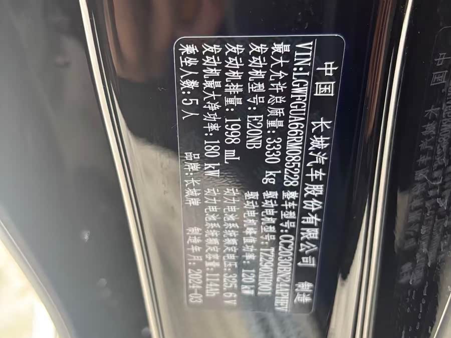 Tank 500 New Energy 2024 car image #9