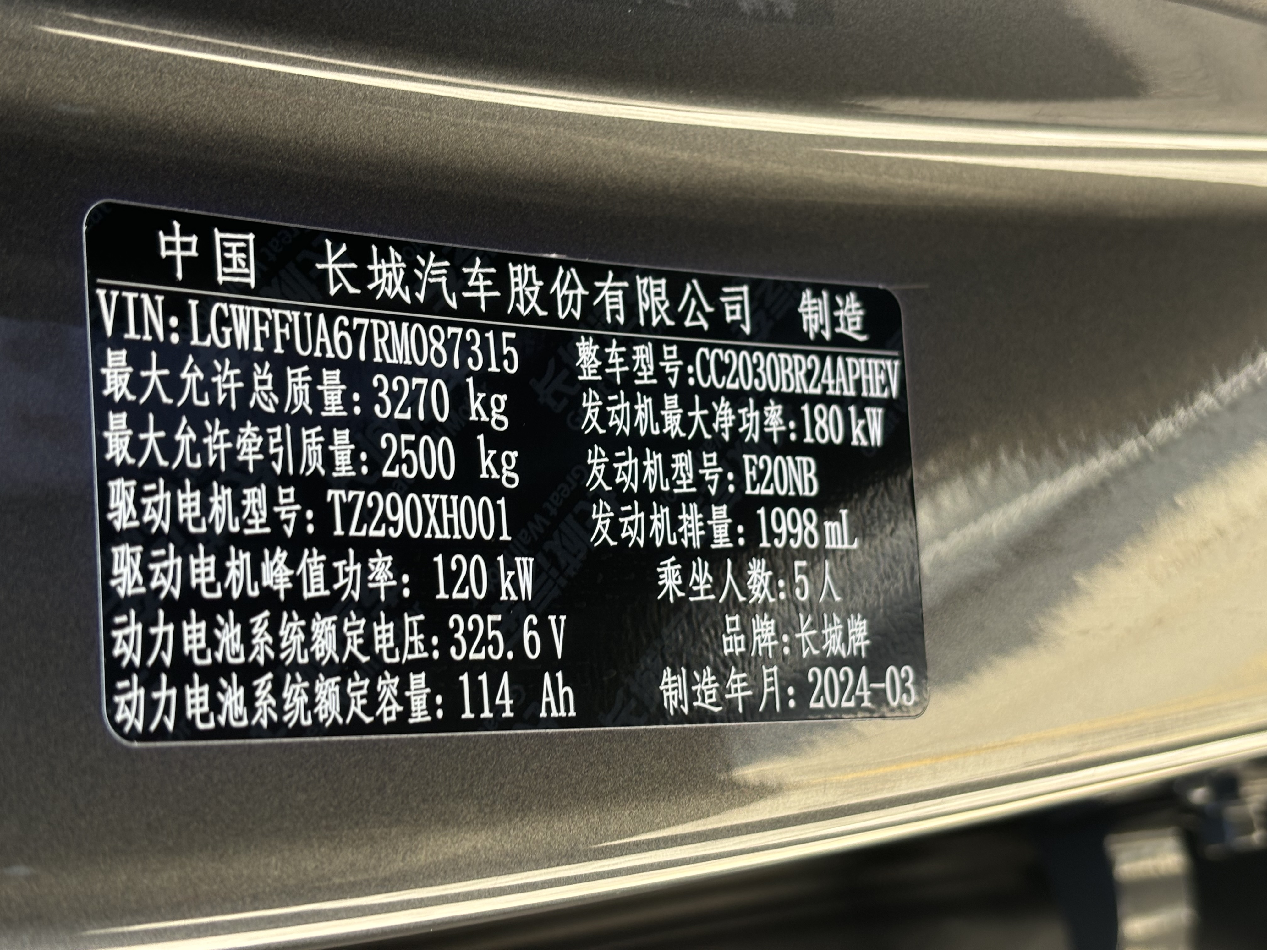 Tank 400 New Energy 2024 immagine di auto #9