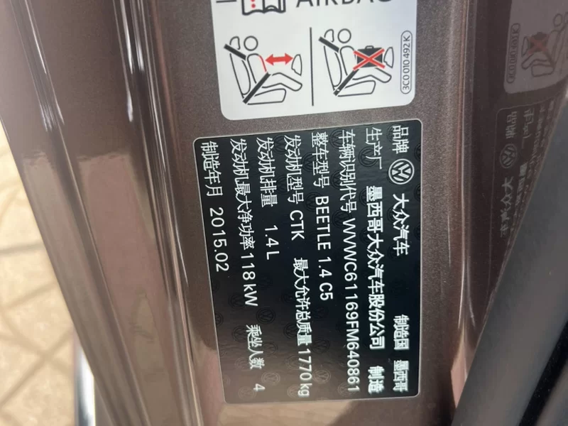 大众 甲壳虫 2016 汽车图片 #11