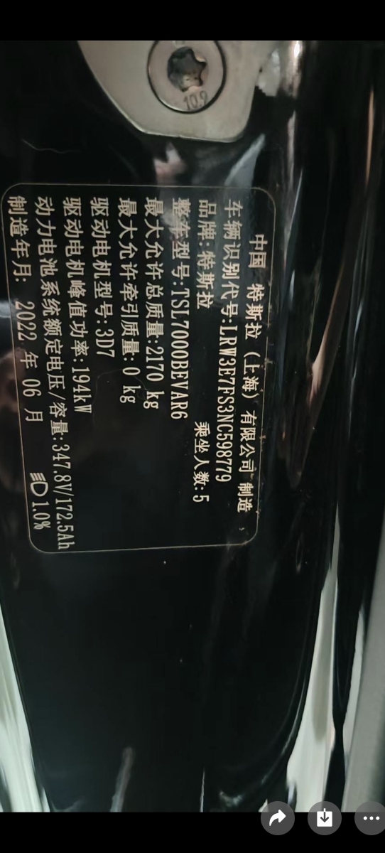 Tesla Model 3 2022 car image #8